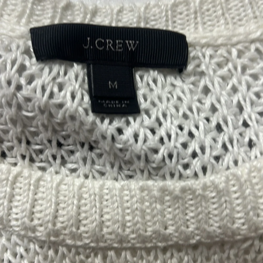 J.Crew Fringed Sweater White